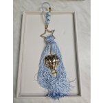 Διακοσμητικό κρεμαστό γούρι σιέλ με αερόστατο