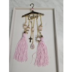 Διακοσμητικό κρεμαστό κρεμάστρα ροζ