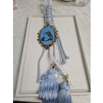 Διακοσμητικό κρεμαστό γούρι σιελ με Παναγία